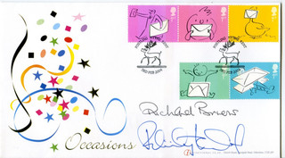 2004 OCCASIONS GREAT BRITAIN BUCKINGHAM FDC SIGNED RICHARD BRIERS FELICITYKENDAL