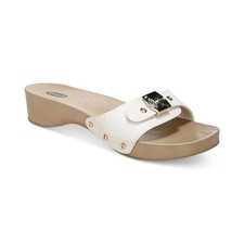 Women's Dr. Scholl's Classic Slide Sandals Gardenia Snake Print Faux Leather