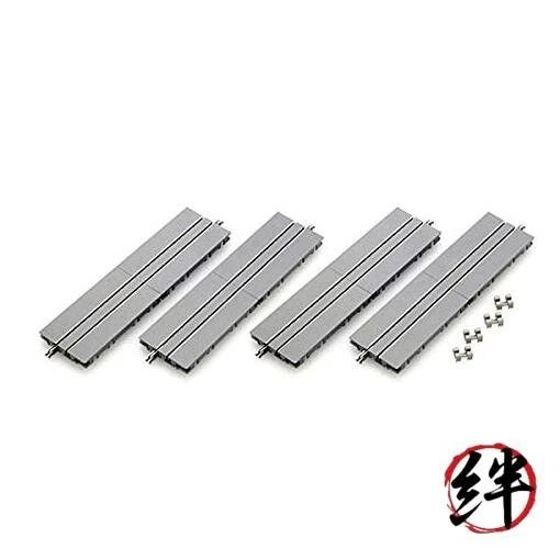 TOMIX N Gauge Wide Tram Rail S140-WT F Set of 4 (1793) Model Railroad Supplies - Image 4 of 4