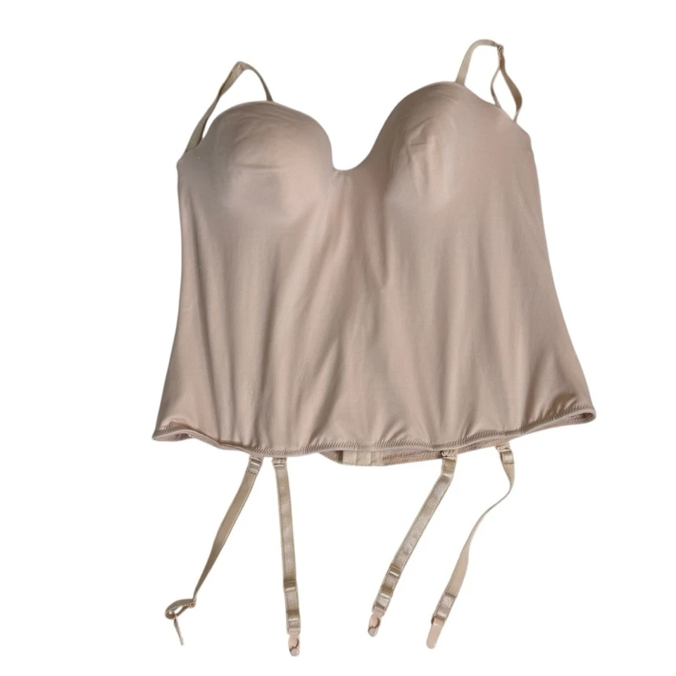 Sujetador Carnaval Invisible Torsolette Longline Nude Bustier Mujer’s Talla 42B Foto 2 de 4