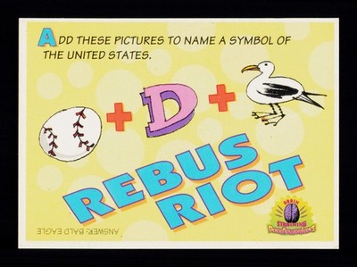 Rebus Roit 3 Brain Straining Doodlewonkers Trading Card TCG CCG