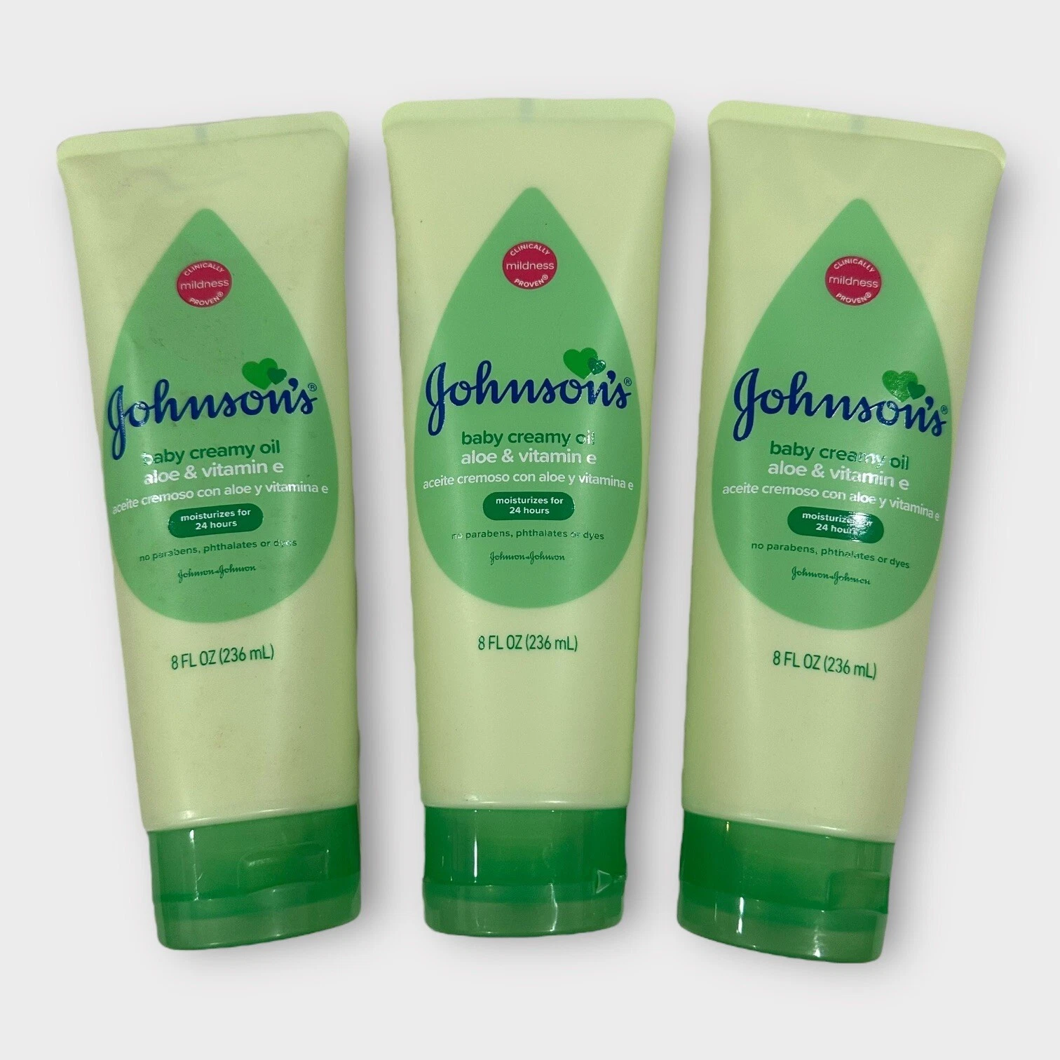 Johnson’s Baby Creamy Oil Moisturizer with Aloe & Vitamin E, 8 fl oz 3 pack
Opens in a new window or