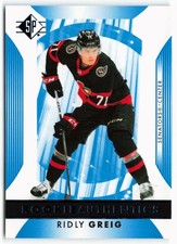 2023-24 Ridly Greig Upper Deck SP Blue Rookie Authentics - Ottawa Senators