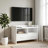 Tv-Schr?Nk 71,5 X 33 X 47 Cm Wei? Holzwerkstoff