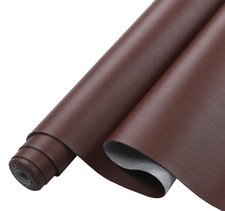 Smooth Solid Color Faux Leather Sheets 13.8"X53" 35cmX135cm ,Soft Faux Leathe...