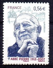 france.autoadhésif 389 de 2010.abbé pierre.neuf