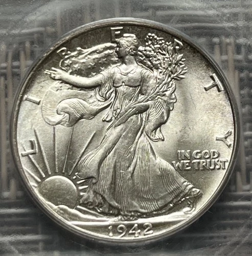 1942 Walking Liberty half dollar, ICG MS-64