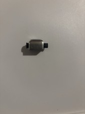 3-D printed replica airsoft back plate Stainless Steel Silver Rounded