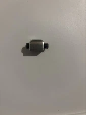 3-D printed replica airsoft back plate Stainless Steel Silver Rounded