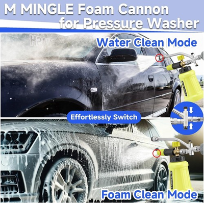 #ad Foam Cannon for Pressure Washer with Dual Connector Accessory Power Washer Soap $34.09