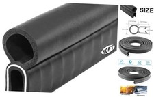 Automotive Door Weather Stripping Car Door Rubber Edge Trim Seal Strip 26Ft