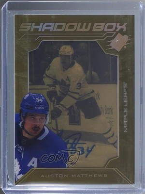 2020-21 SPx Shadow Box Tier 2 10/25 Auston Matthews #SBA-AM Auto 01g1