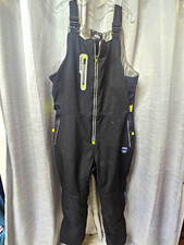 RefrigiWear Men's Insulated Black Snow Bib Overalls Pants XL 0795R