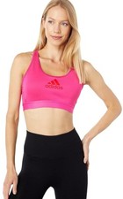 NEW adidas Don't Rest Alphaskin Sports Bra Medium Support PINK L LARGE