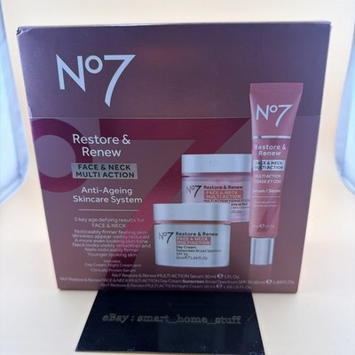 No7 REstore and Renew face & Neck Multi Action Anti Aging Skincare