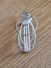 Vintage Carrick Jewellery Ltd Sterling Silver Art Nouveau Brooch 4.5×2.5cm