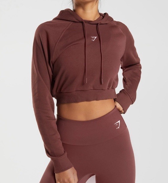 Gymshark Training Cropped Hoodie Sweatshirt Size L