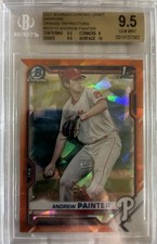 Andrew Painter 2021 Bowman Chrome Draft - Orange Sapphire Refractor BGS 9.5 💎 
