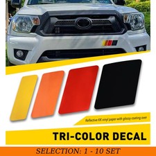 4-40 Classic Retro Style Tri-color Stripe Decal Stickers For Toyota Tacomalexus