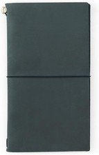 Traveler's Company Traveler's Notebook Regular Size Brown Blue Black Leather