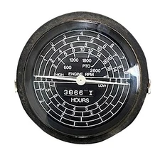 Used Speedometer - Tachometer Black and White Face - No Dial