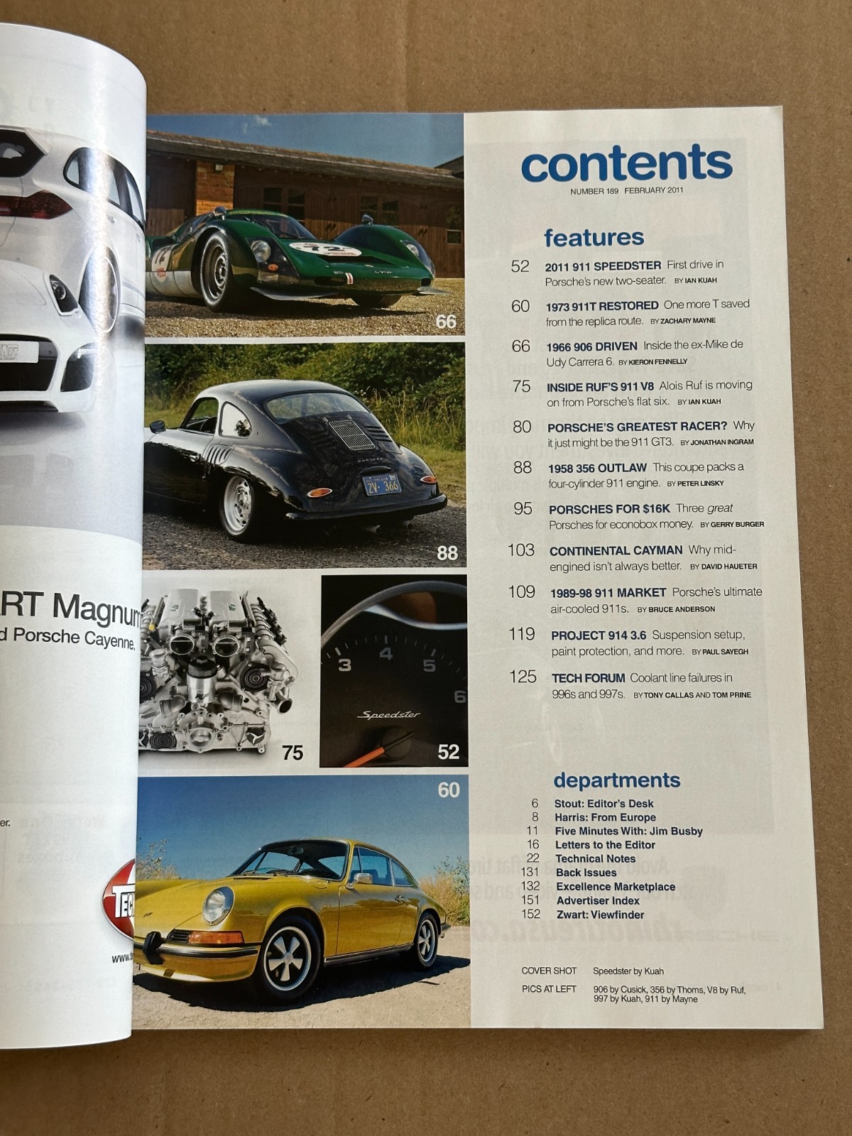 EXCELLENCE PORSCHE MAGAZINE 2011 FEB APR MAY JUN AUG SEP OCT NOV DEC 911 CHOOSE