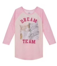 NWT Girls Size S 6/6X Cat Nightgown Brand Wonder Nation Pink