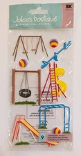 RARE Jolee's Park Fun Playground Swings Slides Scrapbook Stickers LOOSE PIECES