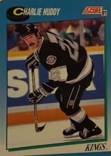 HOCKEY vintage collection card: 1991 Score Canadian English #570 Charlie Huddy