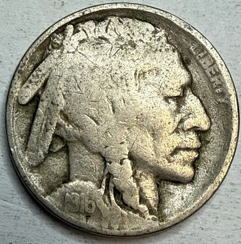1916 S - Buffalo Nickel - Exact Coin Imaged #BF231