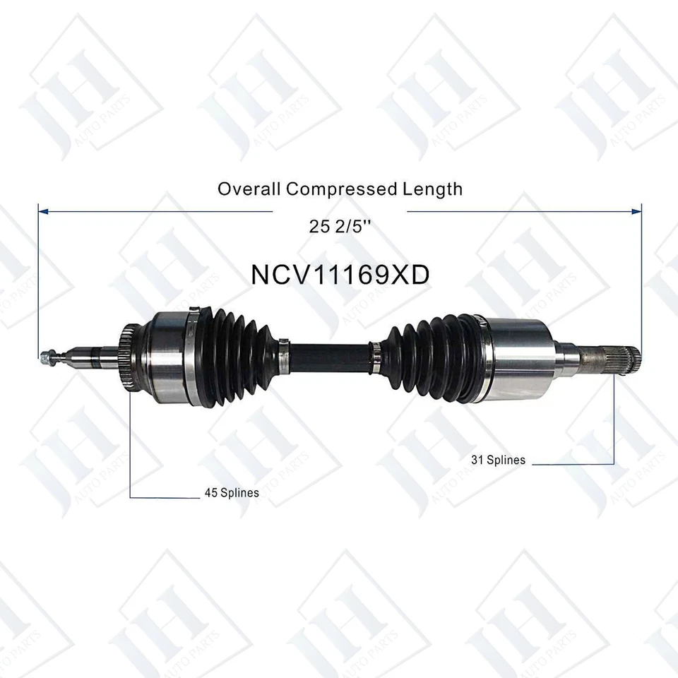 Par delantero izquierdo derecho CV eje eje OE para Ford F-150 Expedition 2016-24 4x4 tracción trasera Foto 2 de 4