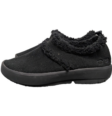 Oofos Oocoozie Low Womens 8.5 Slip On Recovery Shoe Athleisure Comfort Black
