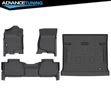 Fits 0714 Chevy Tahoe Gmc Yukon Non-slip 3d Molded Floor Mats Tpe Trunk Mat