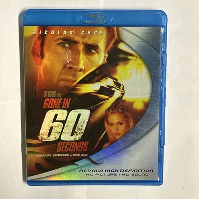Gone in 60 Seconds (Blu-ray, 2006) Nicolas Cage, Angelina Jolie, Robert Duvall