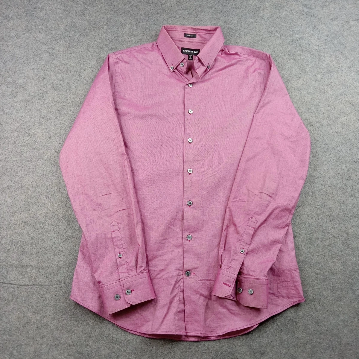 Express Pink Button-Down Dress Shirts for Men for sale | eBay