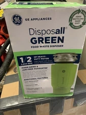 GE 1/2 HP Disposall Green GFC520V  Septic Friendly Food Waste Garbage Disposal