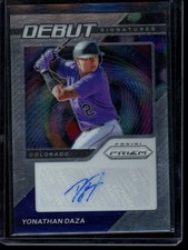 2021 Panini Prizm Yonathan Daza Debut Signatures Auto Colorado Rockies #DS-YD