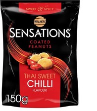 Walkers Sensations Thai Sweet Chilli Coated Sharing Peanuts 150g