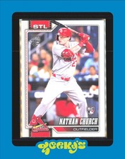 2026 Topps Nathan Church [Base] Rookie #24 $2MIN ORDER Baseball STL Cardinals