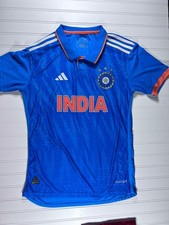 Adidas India Cricket Jersey 2023 WC Authentic HEAT.RDY Men  s Sz S