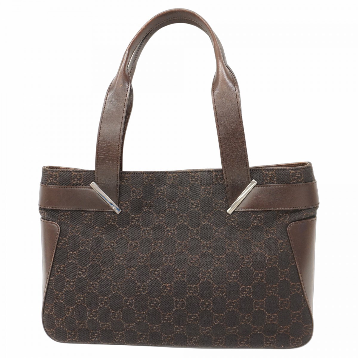 GUCCI Denim Tote Bag with Silver Hardware Style 73983 575160