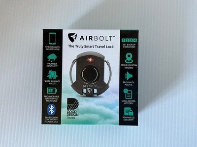 Airbolt Smart Travel Luggage Lock Smartphone Access TSA Approved Bluetooth Grey