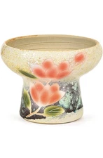 Sungmor 7.5 Inch Large Succulent Plant Pots, Pretty Hand Painted Ceramic Planter