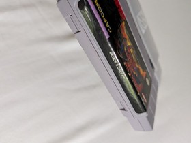 Super NES - Demon's Crest Cartridge & Packaging + Bonus Reproduction Replica Box