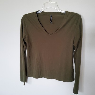 Kuhl Luxury brand Women's Brown V neck top size M