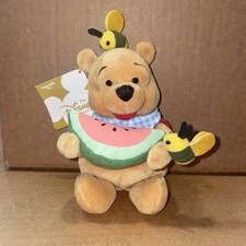 VTG Disney Store Winnie The Pooh Summer Fun Pooh Mini Bean Bag With Tag 8  