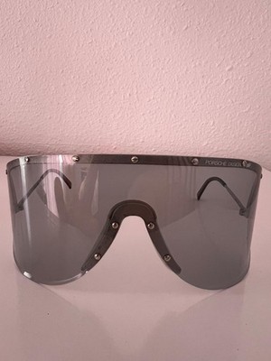 Vintage PORSCHE DESIGN BY CARRERA c.1980's Black Wrap Lens Sport Sunglasses 5620