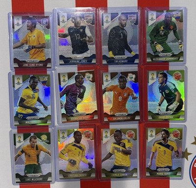 2014 Panini Prizm World Cup Silver Prizm Refractor 54xLot 36 Base 18 Inserts