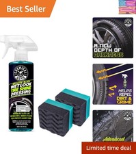 Galactic Black Wet Look Tire Shine Dressing, 16 fl oz  Wonder Wave Durafoam ...