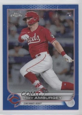 2022 Topps Chrome Blue Refractor 18/150 Trey Amburgey #61 Rookie RC 10ek